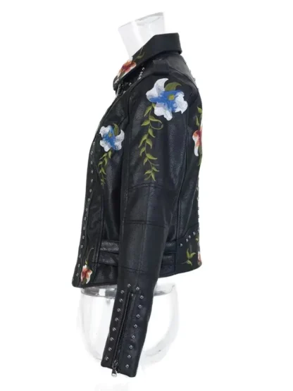 Stylish Embroidered Floral Jacket - Image 3