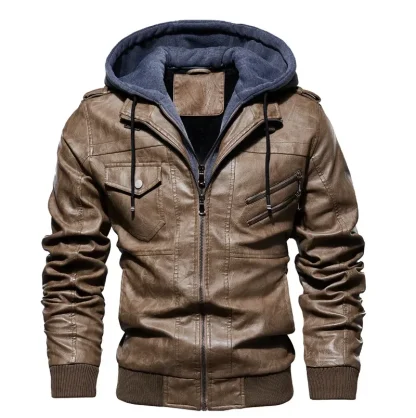 Hooded Zippered Retro Jackets - Image 6