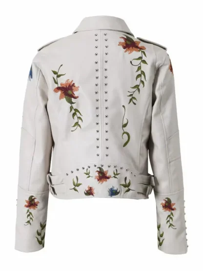 Stylish Embroidered Floral Jacket - Image 5