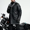Buttoned Front Fleece Jacket - Image 2