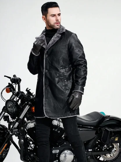 Buttoned Front Fleece Jacket - Image 2