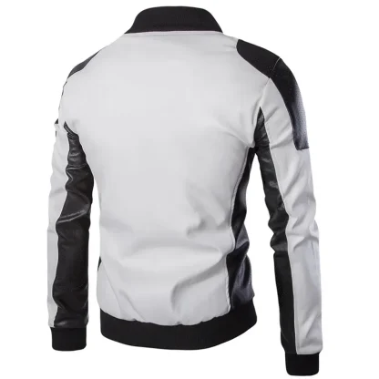 Two Tone Zippered Jacket - Image 4