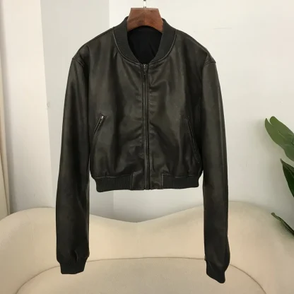 Plain Color Bomber Jacket