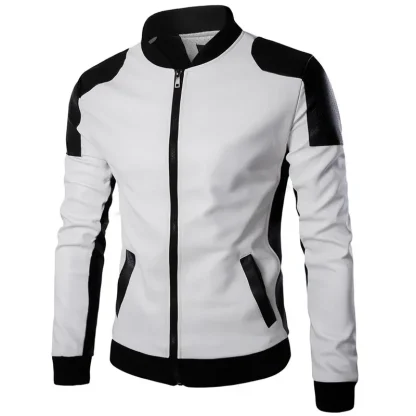 Two Tone Zippered Jacket - Image 3