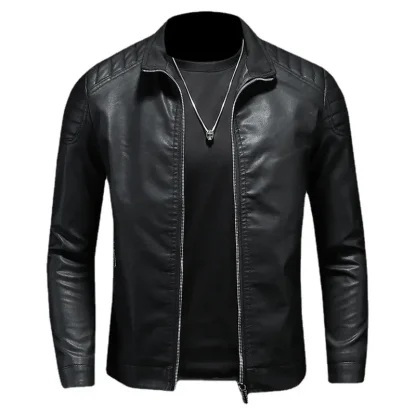 Zippered Solid Color Jackets - Image 6