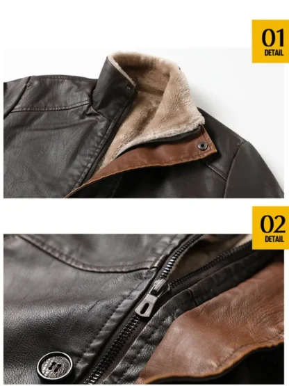 Buttoned Warm Fleece Jacket - Image 4