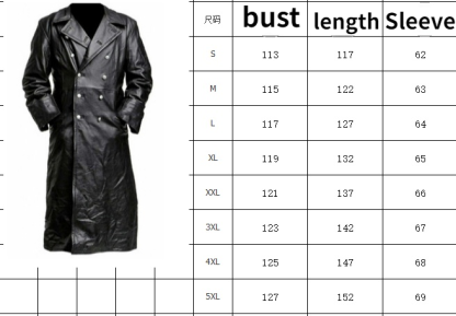 Retro Long Black Jacket - Image 4