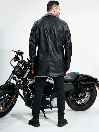 Buttoned Front Fleece Jacket - Image 3