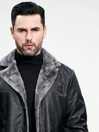 Buttoned Front Fleece Jacket - Image 4