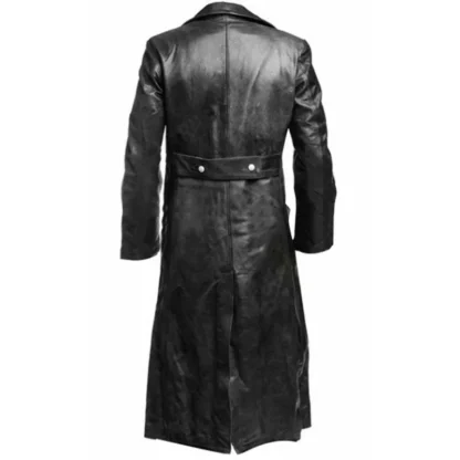 Retro Long Black Jacket - Image 3