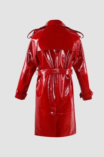 Glossy Belted Waist Jacket - Image 7
