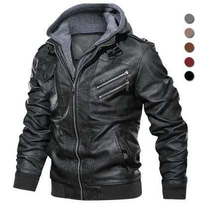 Hooded Zippered Retro Jackets - Image 7