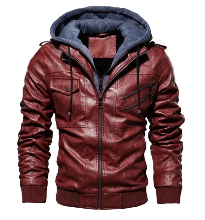 Hooded Zippered Retro Jackets - Image 5