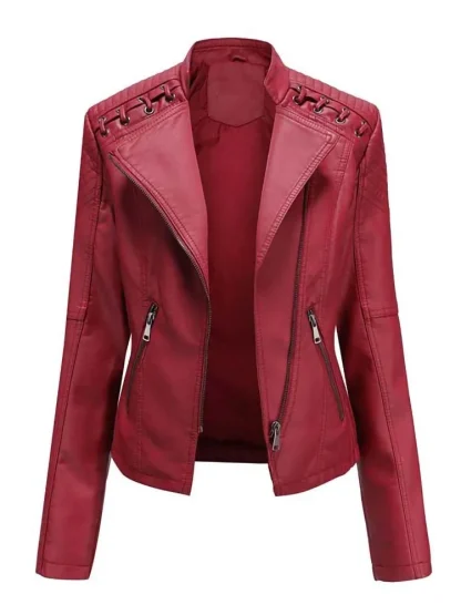 Chic Zippered Slim Fit Jackets