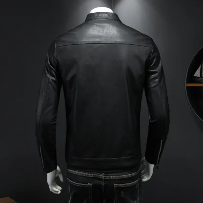Simple Collar Solid Jackets - Image 2