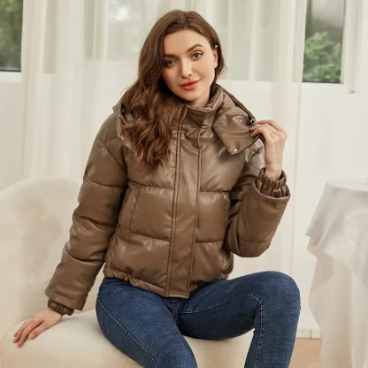 Quilted Hooded Warm Jackets - Image 4