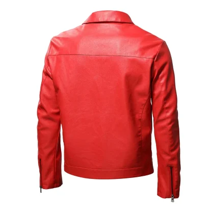 Turn down Collar Zippered Jackets - Image 2