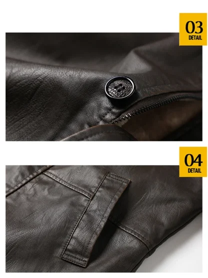 Buttoned Warm Fleece Jacket - Image 5
