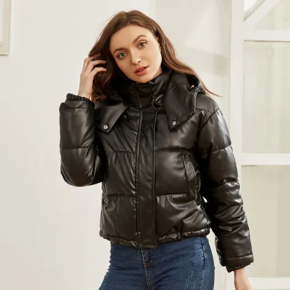 Quilted Hooded Warm Jackets - Image 2