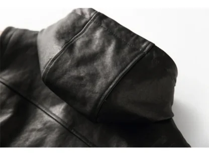 Hooded Sleeveless Retro Jacket - Image 6