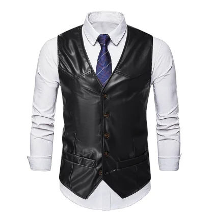 Faux Leather Vests