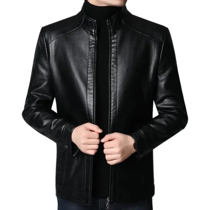 Sleek Standing Collar Jackets - Image 3