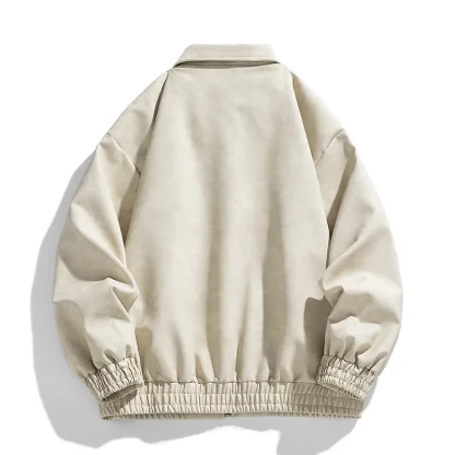 Turn Down Collar Bomber Jacket - Image 5