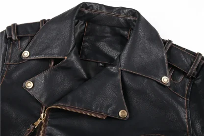 Multi Pocket Asymmetrical Jacket - Image 6