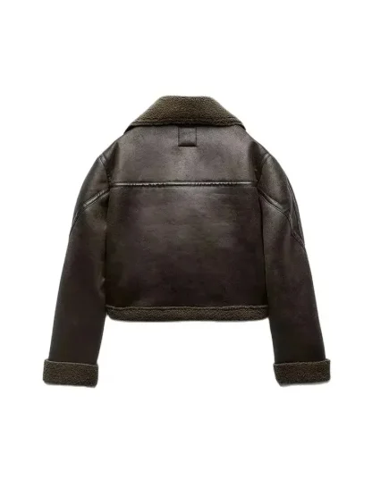 Oversized Fleeced Lined Jacket - Image 5