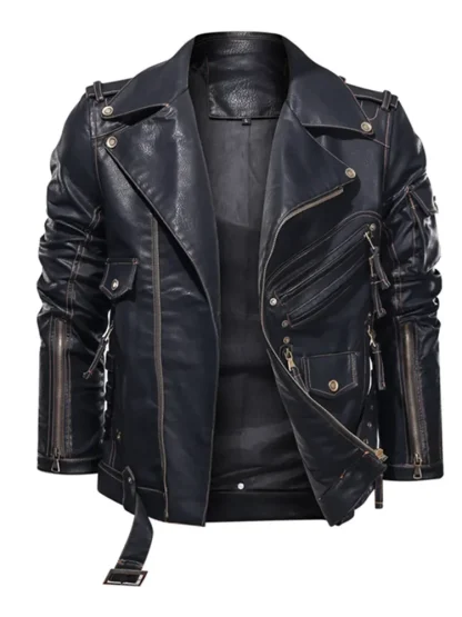 Multi Pocket Asymmetrical Jacket - Image 5