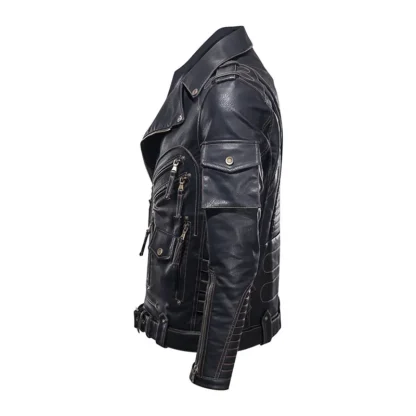 Multi Pocket Asymmetrical Jacket - Image 4