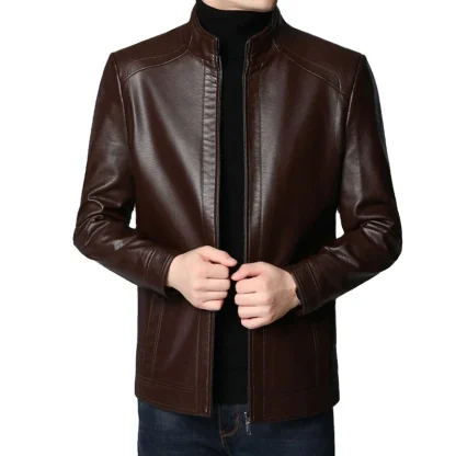 Sleek Standing Collar Jackets - Image 2